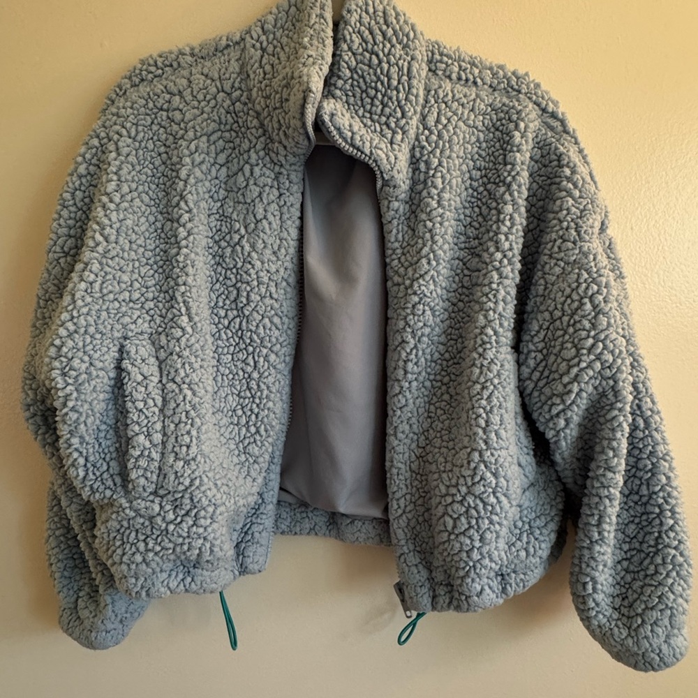 Urban Outfitters Light Blue Sherpa Jacket